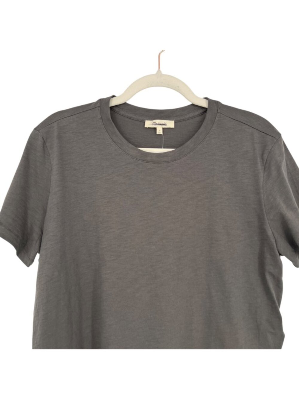 Madewell Womens Gray Cotton Short Sleeve T-Shirt Size Medium NWT - Picture 2 of 8
